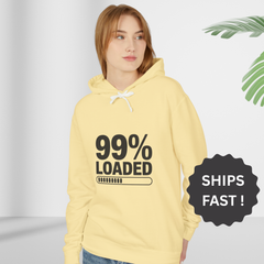 99% Loaded Pregnancy Announcement Hoodie, Funny Baby Loading Sweatshirt, New Mom To Be Gift, Maternity Reveal, Third Trimester Apparel